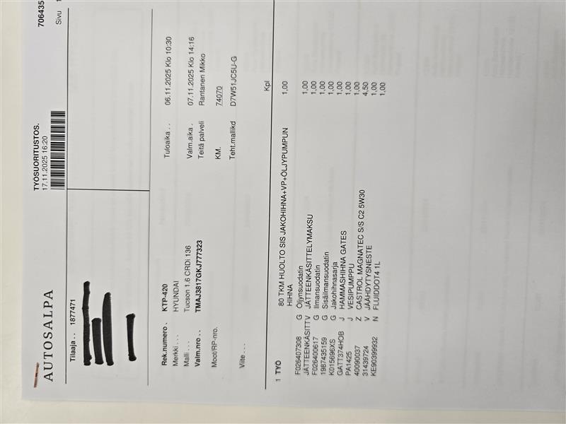 Hyundai TUCSON 1,6 CRDI 136 HV 7-DCT-AUT COMFORT EXCLUSIVE